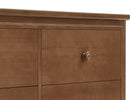 Chestnut (836) 7-Perry 6 Drawer Dresser with Interlocking Drawers