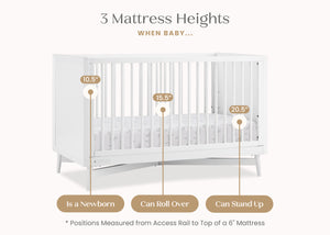 Bianca White (130) 19-Dylan 4-in-1 Convertible Crib
