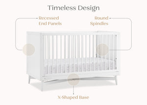 Bianca White (130) 21-Dylan 4-in-1 Convertible Crib