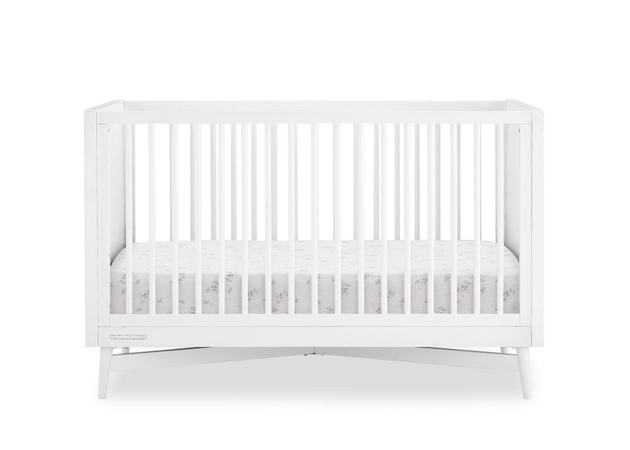 White crib on a white background 9-Dylan 4-in-1 Convertible Crib
