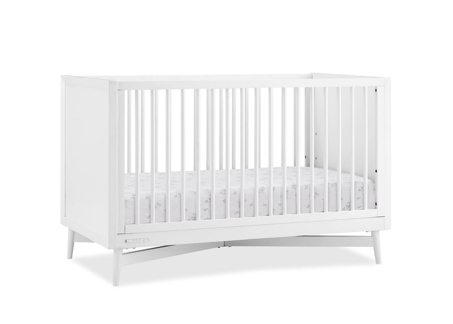 White crib on a white background 10-Dylan 4-in-1 Convertible Crib