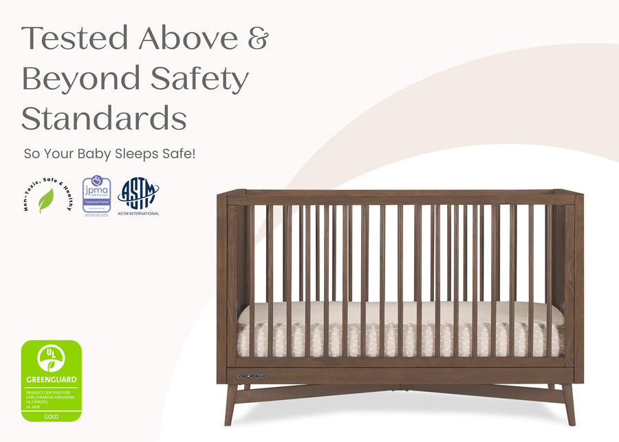 Teak Brown (1526) 23-Dylan 4-in-1 Convertible Crib