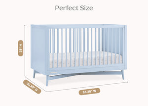 Cloud Blue (1528) 35-Dylan 4-in-1 Convertible Crib