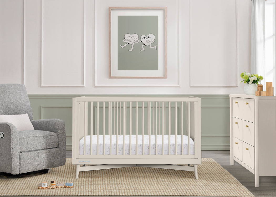 Dylan 4-in-1 Convertible CribSoft Beige (1560)