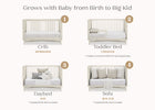 Soft Beige (1560) 44-Dylan 4-in-1 Convertible Crib