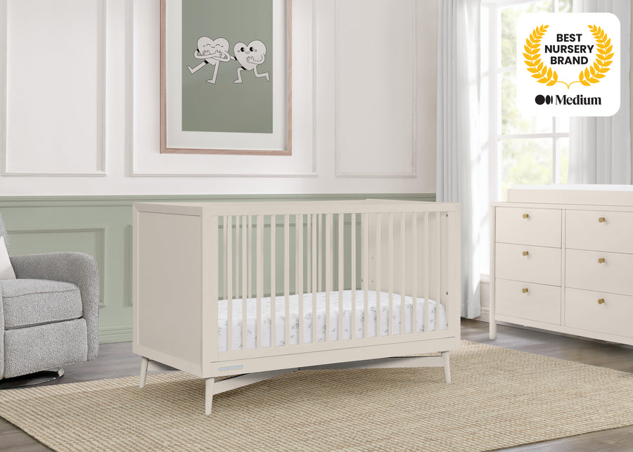 Soft Beige (1560) 43-Dylan 4-in-1 Convertible Crib