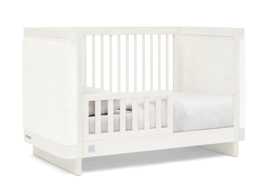 Antique White with White Boucle (1550) 13-babyGap Callie 4-in-1 Upholstered Crib