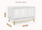 Bianca White with Natural (123) 7-Poppy 4-in-1 Convertible Crib