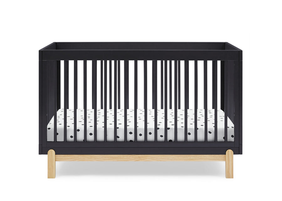 Midnight Grey with Natural (1372) 25-Poppy 4-in-1 Convertible Crib