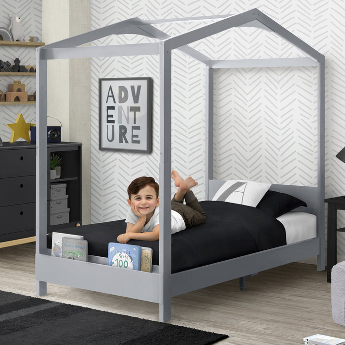 W129270 026 Poppy House Bed Grey lifestyle 103 0-Poppy House Twin Bed