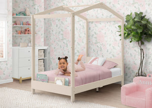 Soft Beige (1560) 1-Poppy House Twin Bed