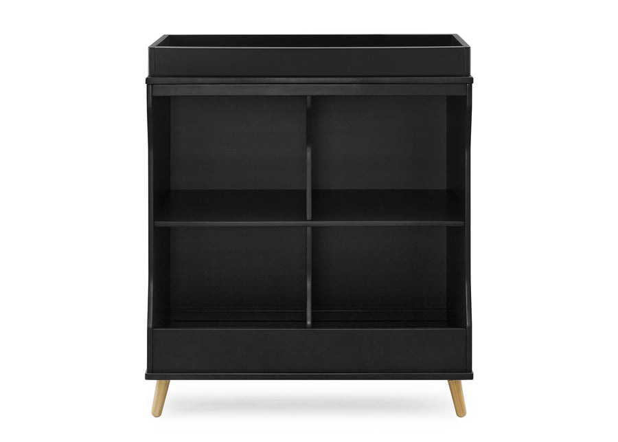 Midnight Grey with Natural (1372) 14-Jordan Storage Changing Table