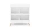 Bianca White with Natural (123) 9-Jordan Storage Changing Table