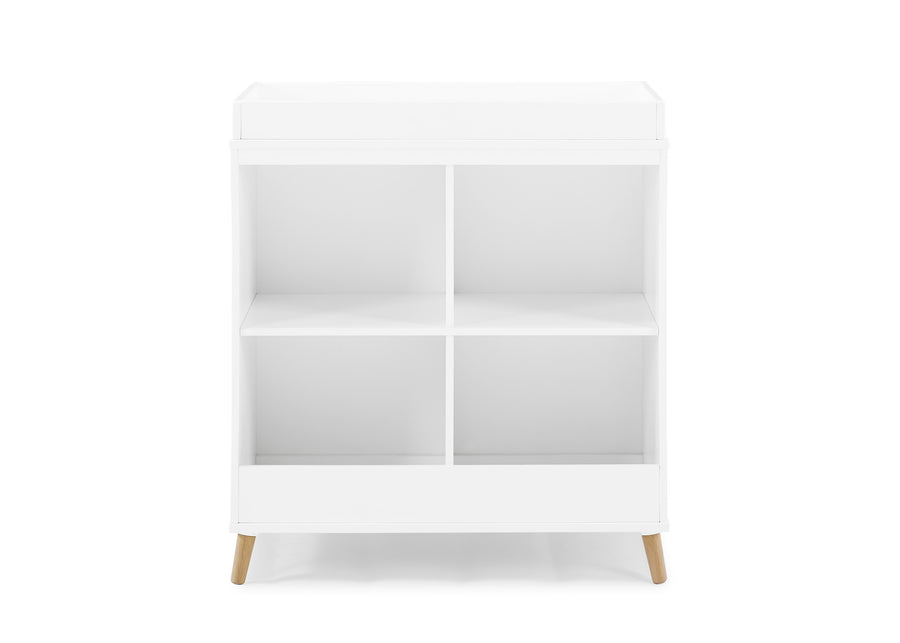 Bianca White with Natural (123) 9-Jordan Storage Changing Table