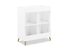 Bianca White with Natural (123) 10-Jordan Storage Changing Table