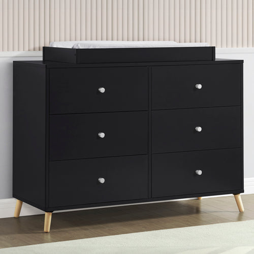 delta children jordan 6 drawer dresser Jordan 6 Drawer Dresser with Interlocking Drawers
