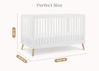 Bianca White with Natural (123) 23-Jordan 4-in-1 Convertible Crib