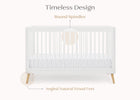 Bianca White with Natural (123) 22-Jordan 4-in-1 Convertible Crib
