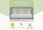 Grey with Natural (1359) 35-Jordan 4-in-1 Convertible Crib