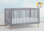 Grey with Natural (1359) 33-Jordan 4-in-1 Convertible Crib