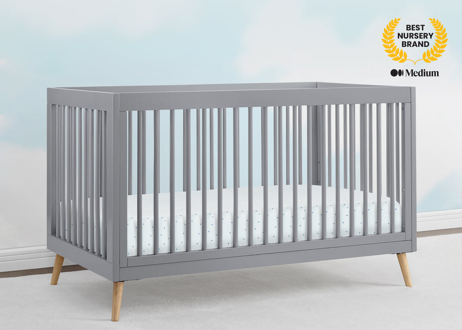Grey with Natural (1359) 33-Jordan 4-in-1 Convertible Crib