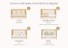 Natural (746) 50-Jordan 4-in-1 Convertible Crib