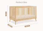 Natural (746) 55-Jordan 4-in-1 Convertible Crib