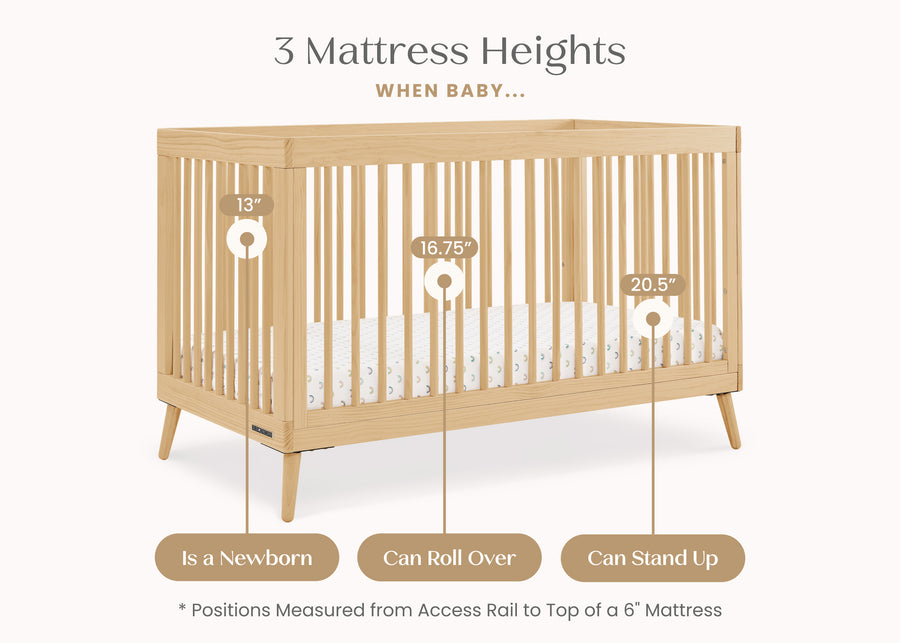 Natural (746) 52-Jordan 4-in-1 Convertible Crib