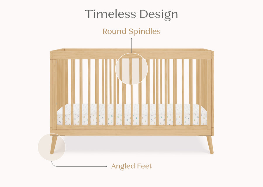 Natural (746) 54-Jordan 4-in-1 Convertible Crib