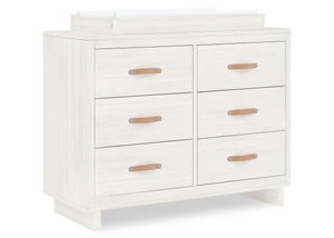 Antique White (1545) 17-babyGap Skye 6 Drawer Dresser with Interlocking Drawers