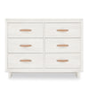 DCB: Antique White (1545) 18-babyGap Skye 6 Drawer Dresser with Interlocking Drawers