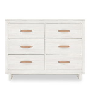 DCB: Antique White (1545) 20-babyGap Skye 6 Drawer Dresser with Interlocking Drawers