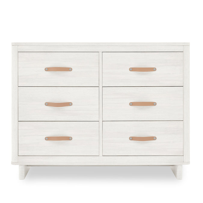 DCB: Antique White (1545) 18-babyGap Skye 6 Drawer Dresser with Interlocking Drawers