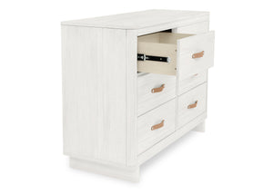 Antique White (1545) 18-babyGap Skye 6 Drawer Dresser with Interlocking Drawers