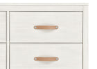 Antique White (1545) 17-babyGap Skye 6 Drawer Dresser with Interlocking Drawers