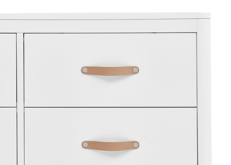 Bianca White (130) 10-babyGap Skye 6 Drawer Dresser with Interlocking Drawers