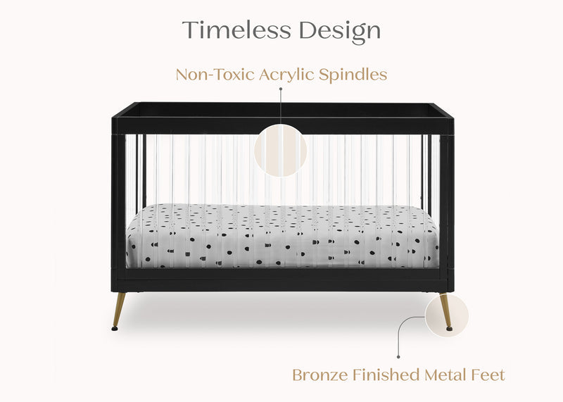 Sloane 4-in-1 Acrylic Convertible Crib