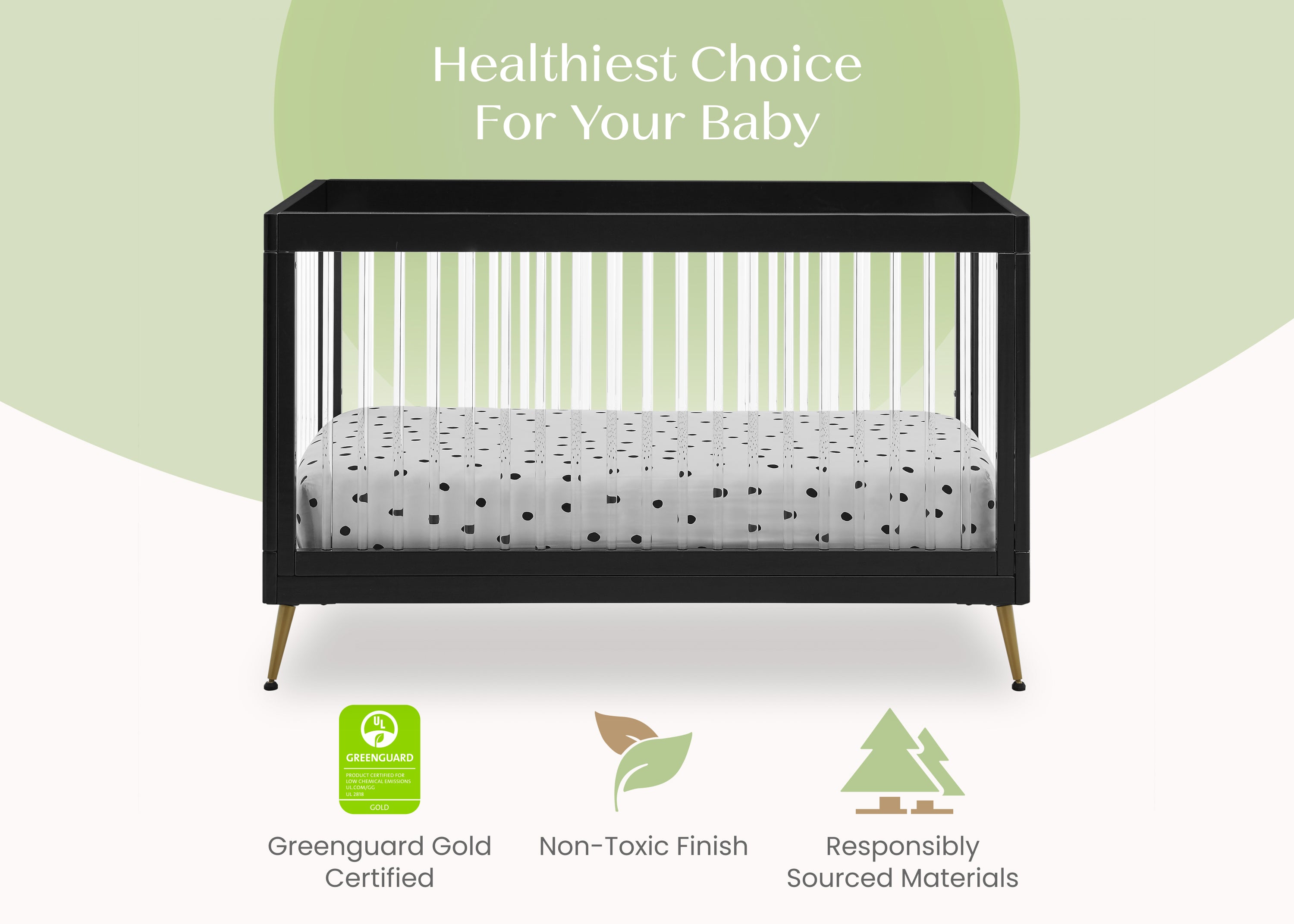Sloane 4-in-1 Acrylic Crib - Delta Children