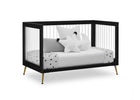 Ebony with Melted Bronze (1500) 5-Sloane 4-in-1 Acrylic Convertible Crib
