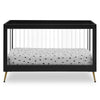 DCB: Ebony with Melted Bronze (1500) 8-Sloane 4-in-1 Acrylic Convertible Crib