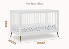Bianca White with Melted Bronze (186) 7-Sloane 4-in-1 Acrylic Convertible Crib