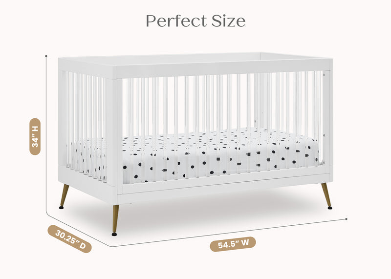 Sloane 4-in-1 Acrylic Convertible Crib