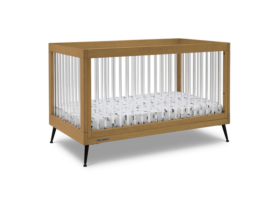 Acorn with Matte Black (786) 42-Sloane 4-in-1 Acrylic Convertible Crib