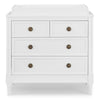 Bianca White (130) 14-Madeline 4 Drawer Dresser with Changing Top and Interlocking Drawers