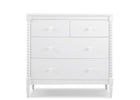 Bianca White (130) 11-Saint 4 Drawer Dresser with Changing Top and Interlocking Drawers