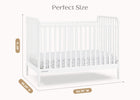 Bianca White (130) 7-Lily 4-in-1 Convertible Crib