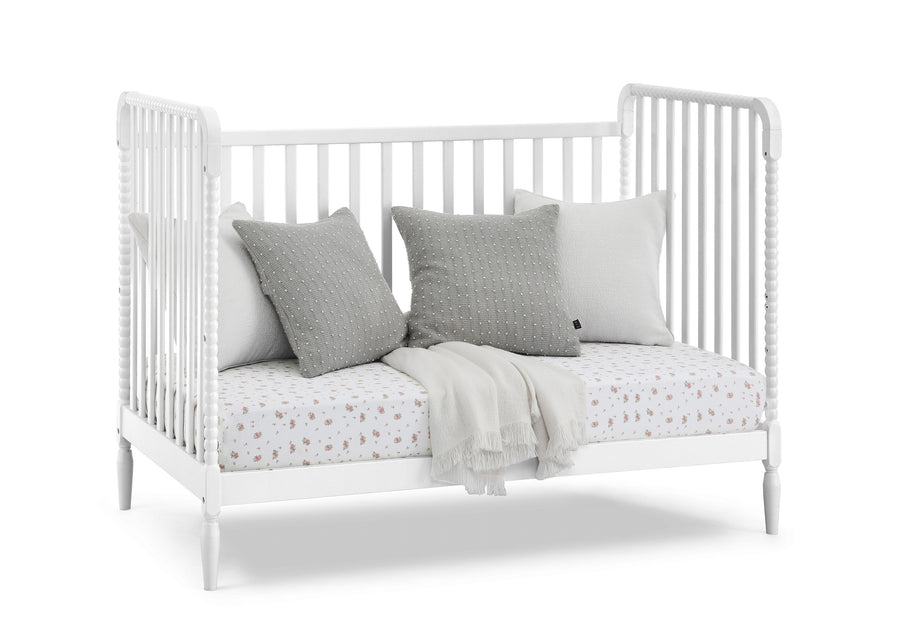 Bianca White (130) 13-Lily 4-in-1 Convertible Crib