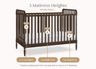 Walnut Espresso (1324) 19-Lily 4-in-1 Convertible Crib