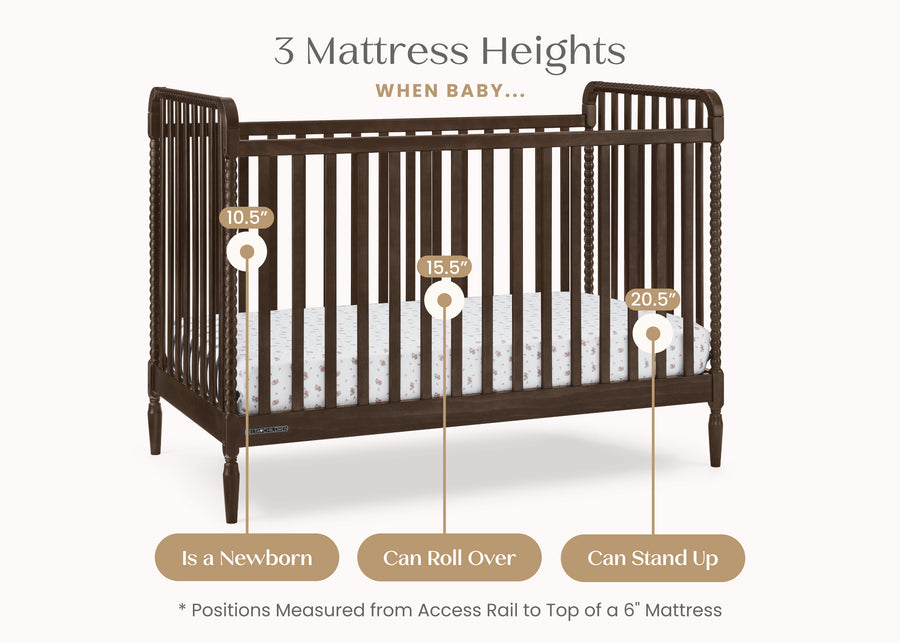 Walnut Espresso (1324) 19-Lily 4-in-1 Convertible Crib