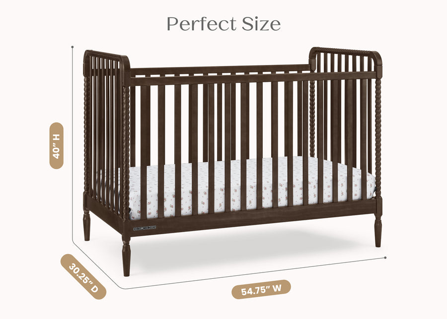 Walnut Espresso (1324) 21-Lily 4-in-1 Convertible Crib
